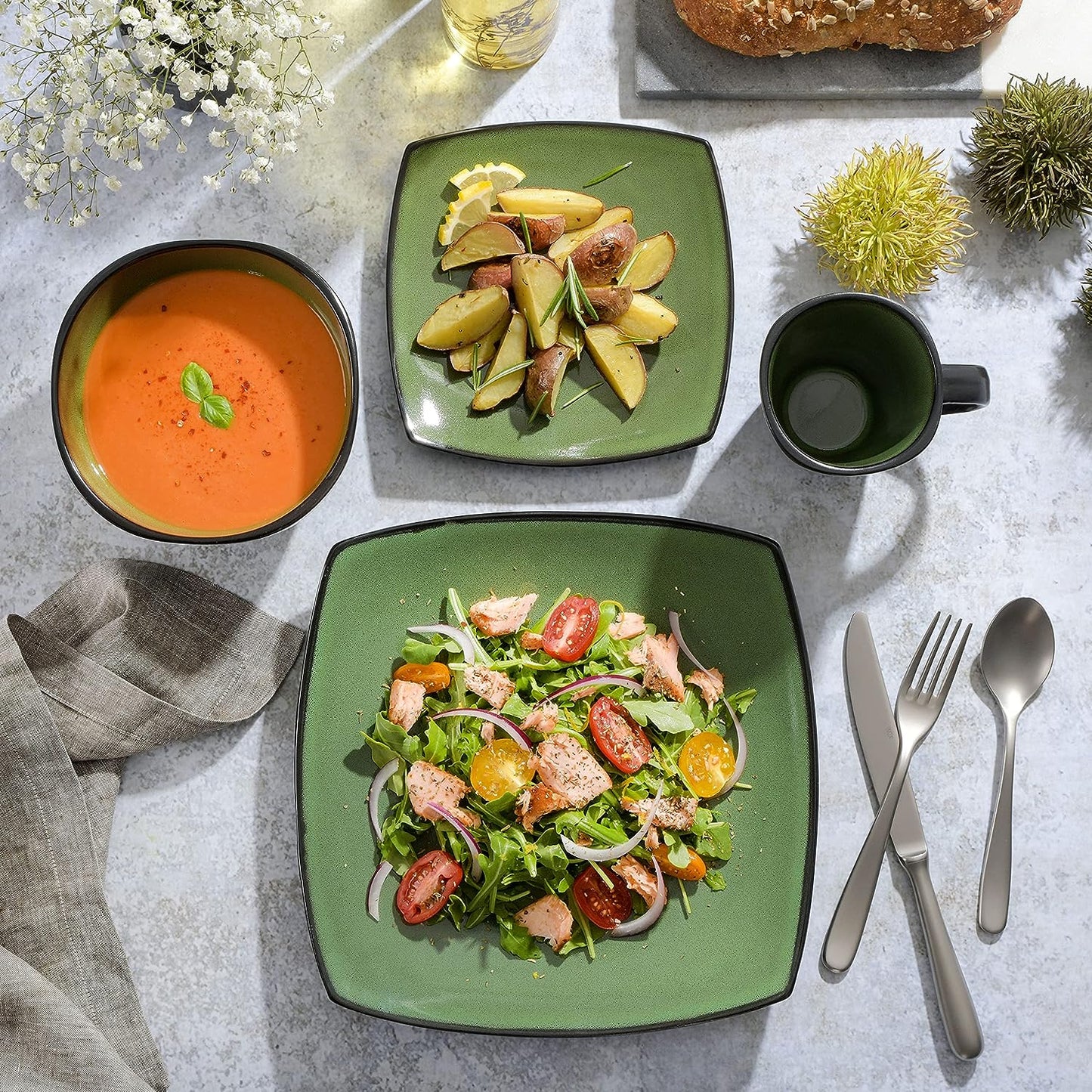 Vajilla Gibson Green - Vascella