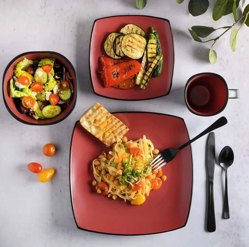 Vajilla Gibson Red Mate - Vascella