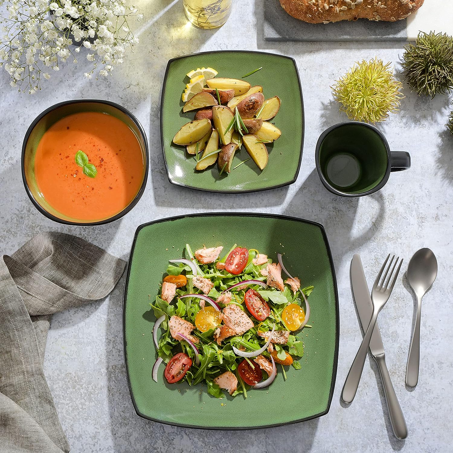 Vajilla Gibson Green - Vascella